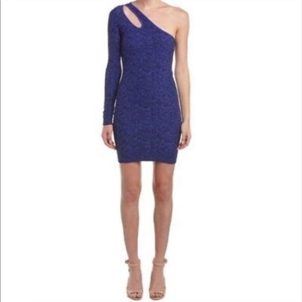 Nwt BCBGeneration one sleeve mini bodycon dress